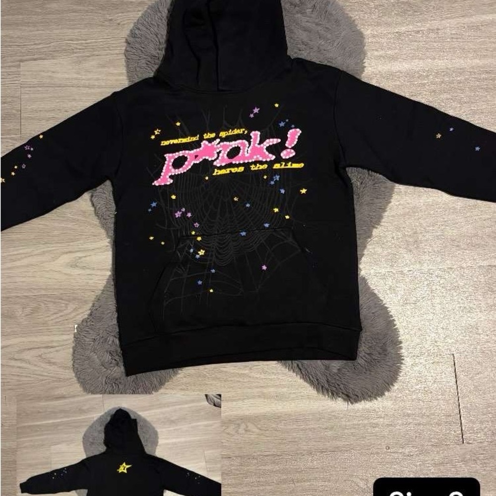 Black Graphic Hoodie for Kids